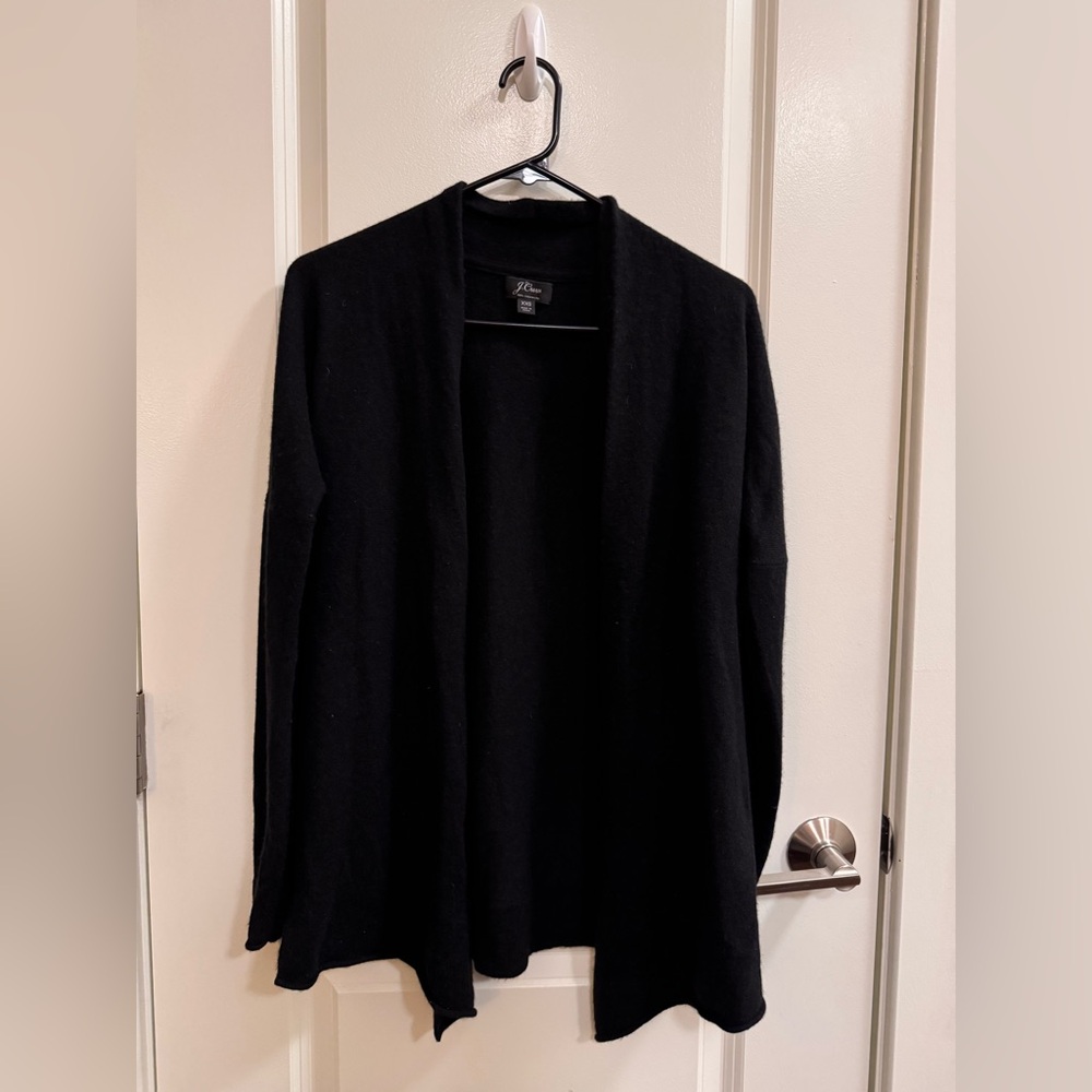 100% CASHMERE JCrew Black Cardigan